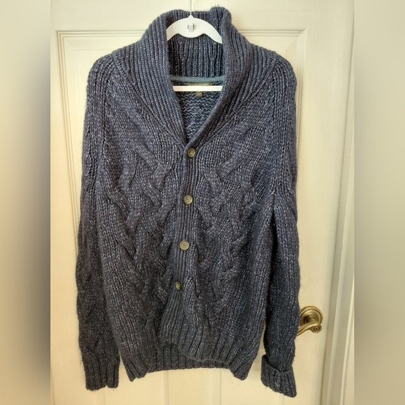 Banana Republic Other - Banana Republic Cardigan Sweater Shawl Eclectic Grandpa Cable Knit Chunky